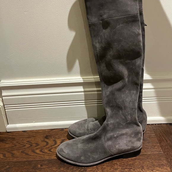Stuart Weitzman Grey Thigh High Boots - Picture 6 of 13